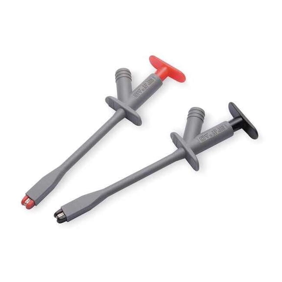 Modular Test Probe, CAT III 1000V, 4mm Banana Socket, 6-1/8", Black, Red