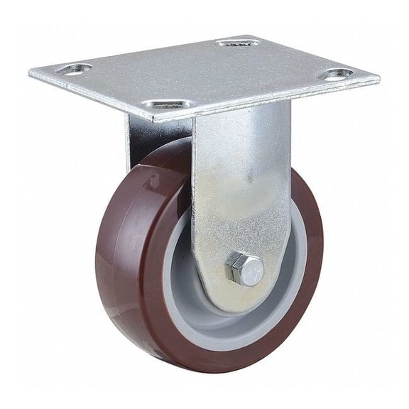 Manufacturer Varies Plate Caster,Rigid,Polyurethane,5 3/16"H 33H914