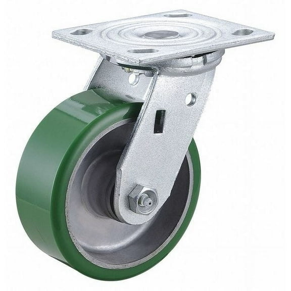 Manufacturer Varies Plate Caster,Swivel,Polyurethane,6 1/2"H 3G139
