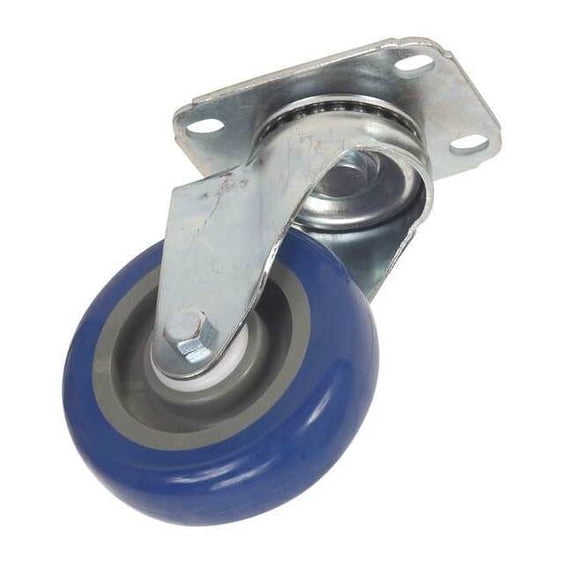 Manufacturer Varies Swivel NSF-Listed Plate Caster,Poly,4 in.,250 lb. 1G096