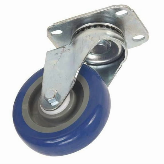 Manufacturer Varies Swivel NSF-Listed Plate Caster,Poly,5 in.,300 lb. 4W925