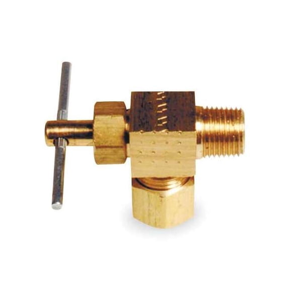Manufacturer Varies Needle Valve,Angled,Brass,1/8 x 1/4 In. 6MM63