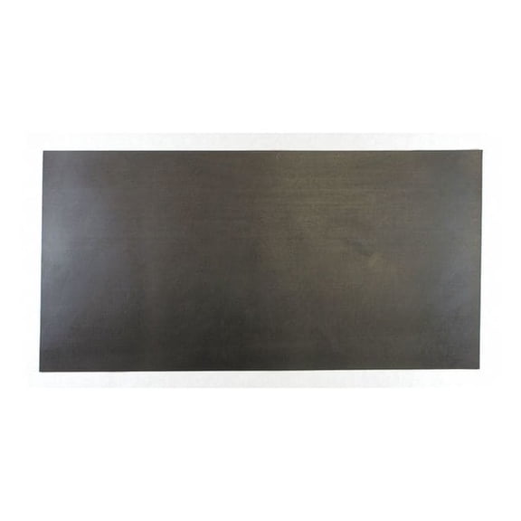 1/2" Comm. Grade Neoprene Rubber Sheet, 12"x24", Black, 40A