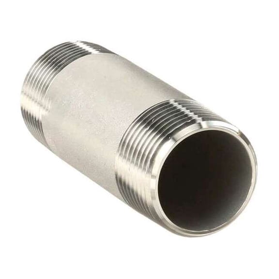 1/2" MNPT x 10" TBE Stainless Steel Pipe Nipple Sch 40