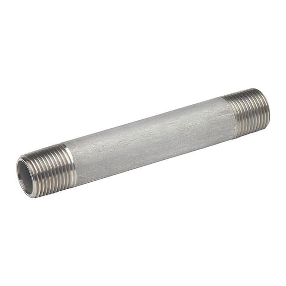 1/4" MNPT x 7" TBE Stainless Steel Pipe Nipple Sch 40