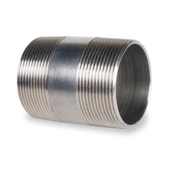 1/4" MNPT x 2-1/2" TBE Stainless Steel Pipe Nipple Sch 40