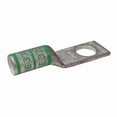 thumbnail image 1 of One-Hole Compression Lug, 1 AWG Max, 1/2 in Stud, Long Barrel, Copper, Green, 1 of 1