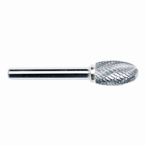 Manufacturer Varies Oval Bur SE,Radius End,1/4",Carbide 19D860