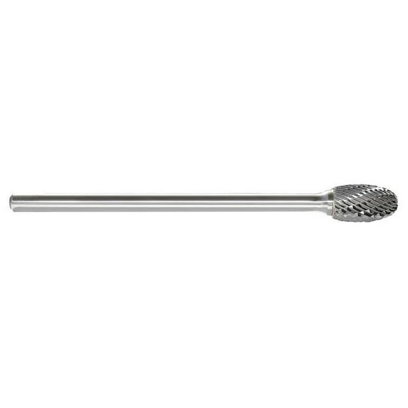 Manufacturer Varies Oval Bur SE,Radius End,1/4",Carbide 310-002713