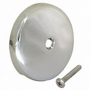 Zoro Select Overflow Face Plate,Silver,3-3/16" dia. 35247