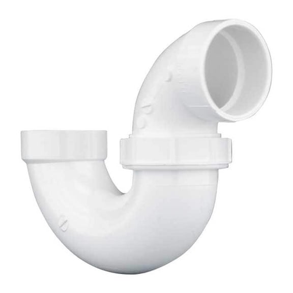Manufacturer Varies PVC, White Finish, P-Trap with Union 05216
