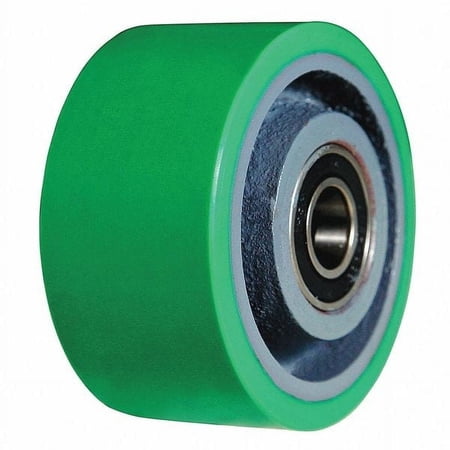 Castr Whel,Polyurethan,4 in.,750 lb.,Grn 4DU67