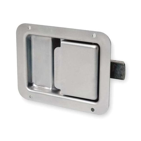 Paddle Latch, Nonlocking, Zinc Plated, Grip: 59/64 in 1XPB9