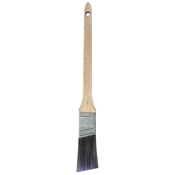 1" Angle Sash Firm, Polyester Bristle, Paint Brush, Sealed Wood Handle
