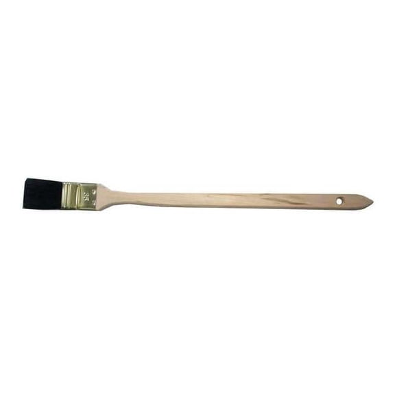 2" Bent Radiator Soft, Synthetic Bristle, Paint Brush, Wood Handle 6NCE9