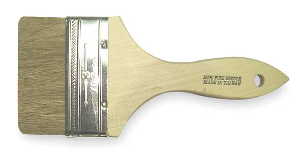 3" Chip Soft, China Hair Bristle, Paint Brush, Unfinished Wood Handle, 24 PK