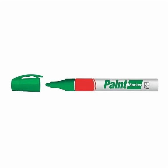 Manufacturer Varies Industrial Marker, Jumbo Tip, Green Color Family, Ink 19N839