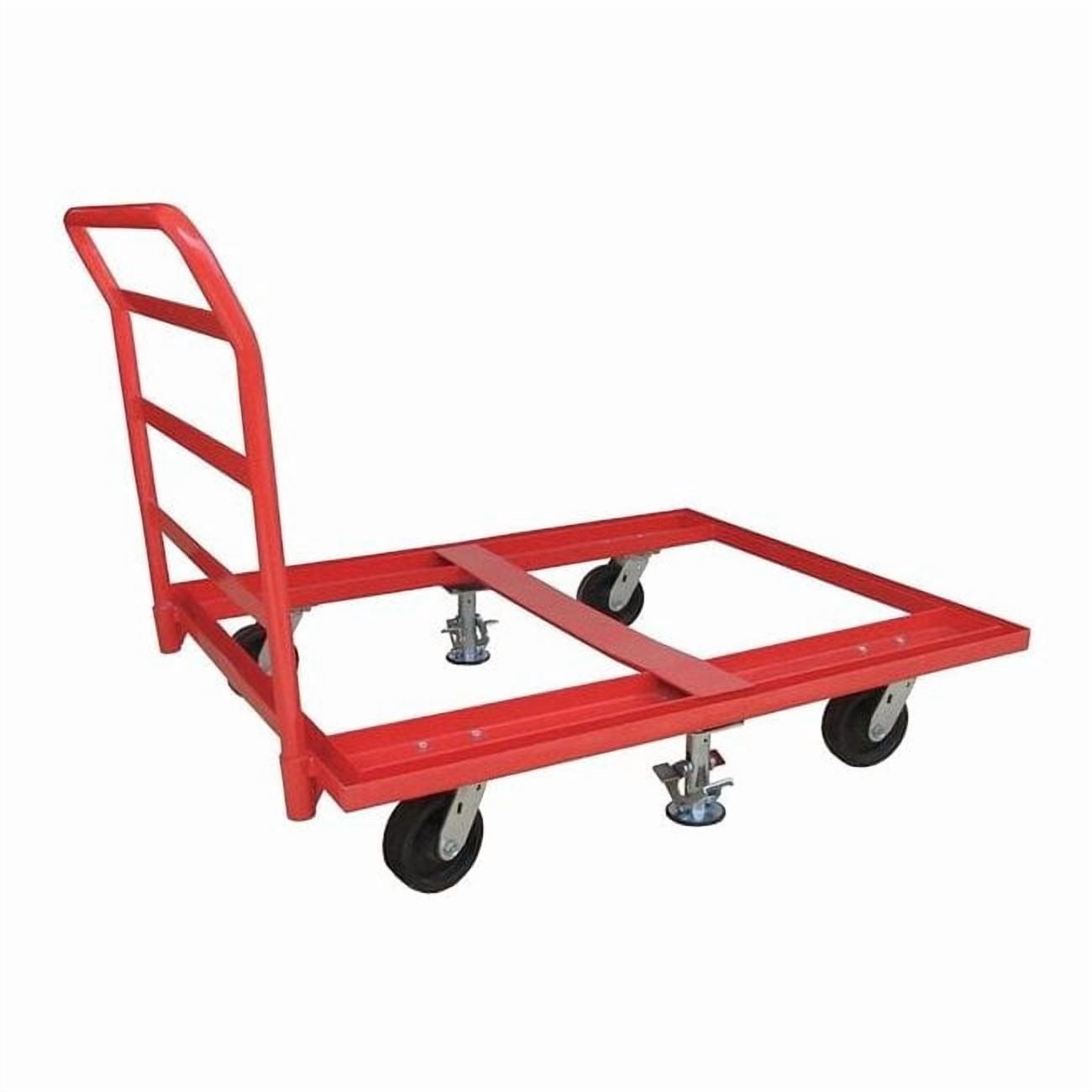 Pallet Dolly,48x40,Floor Lock & Handle 48J091