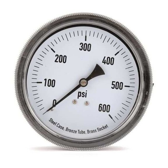 Manufacturer Varies Panel Mount Pressure Gauge,U Clamp,3-1/2 4CFA9