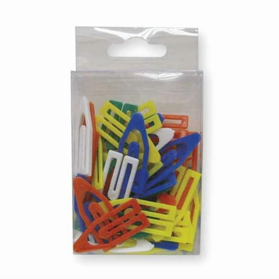 Manufacturer Varies Paper Clip,1 1/2In,Asrt,Plstc,PK50 2WFU8
