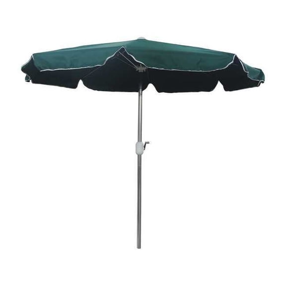 Manufacturer Varies Outdoor Umbrella, Round, Green 4HUW5