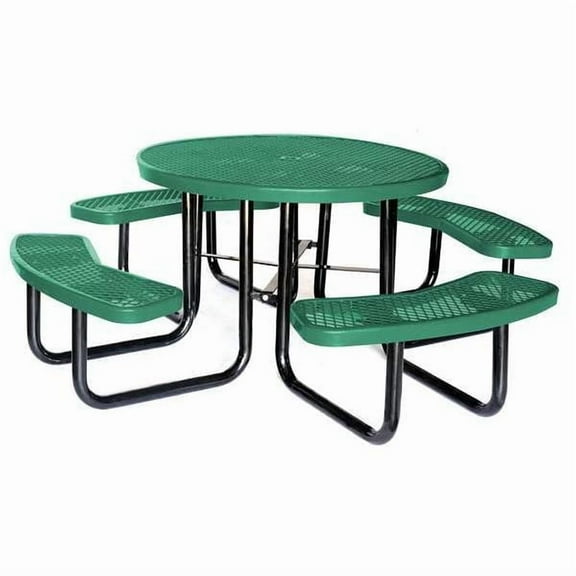 Manufacturer Varies Picnic Table,81 in Dia,Green 4HUP7