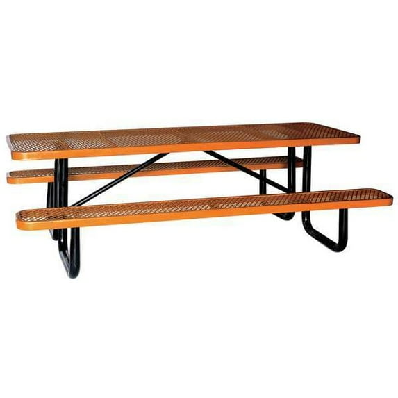 Manufacturer Varies Picnic Table,96 in L,Brown 4HUX3