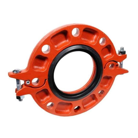 Gruvlok Flange,2",Iron,300 psi 0390201002