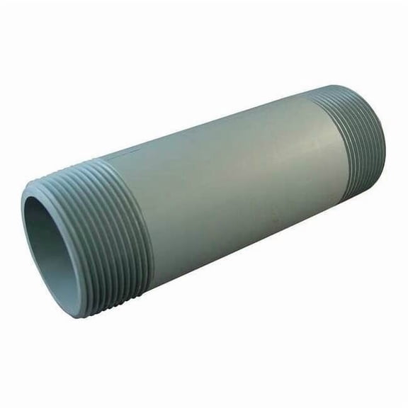 6" MNPT x 12" TBE PVC Pipe Nipple Sch 80 892-120