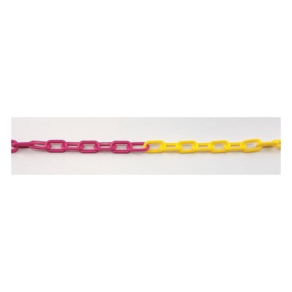 Plastic Chain, Magenta/Yellow, 100 ft Length, Gloss 50030-100