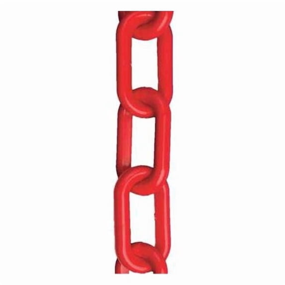 Plastic Chain, Red, 100 ft Length, Gloss 80005-100