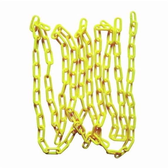 Manufacturer Varies Plastic Chain, Yellow, 100 ft Length, Matte 33L678