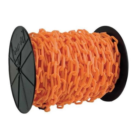 Manufacturer Varies Plastic Chain, Safety Orange, 200 ft Length, Gloss 30112
