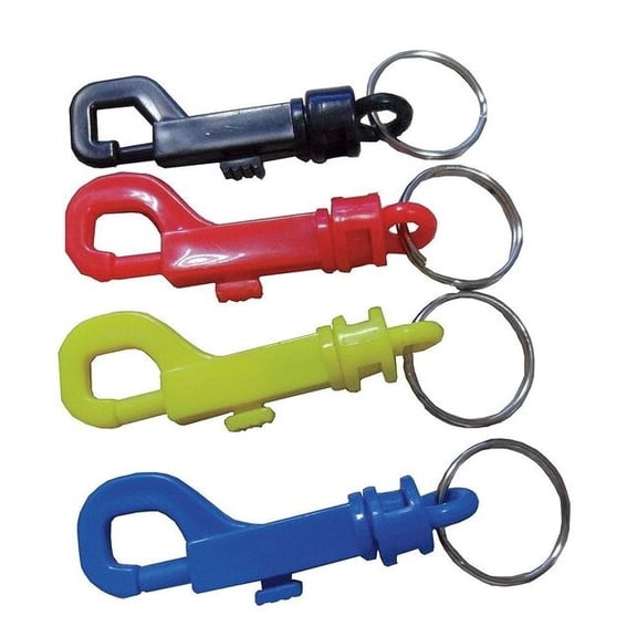 Plastic Key Clip, Assorted, Plastic, Not Load Rated, 40 PK
