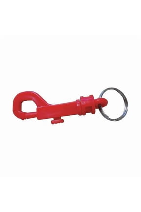 Plastic Key Clip, Red, Plastic, Not Load Rated 25PA13
