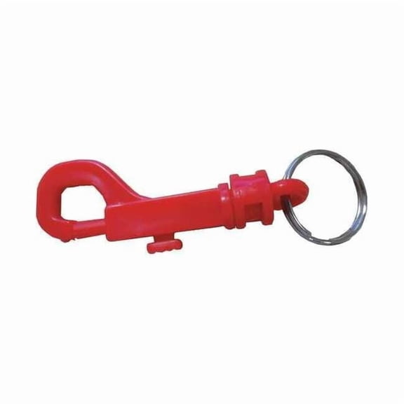 Plastic Key Clip, Red, Plastic, Not Load Rated 25PA13