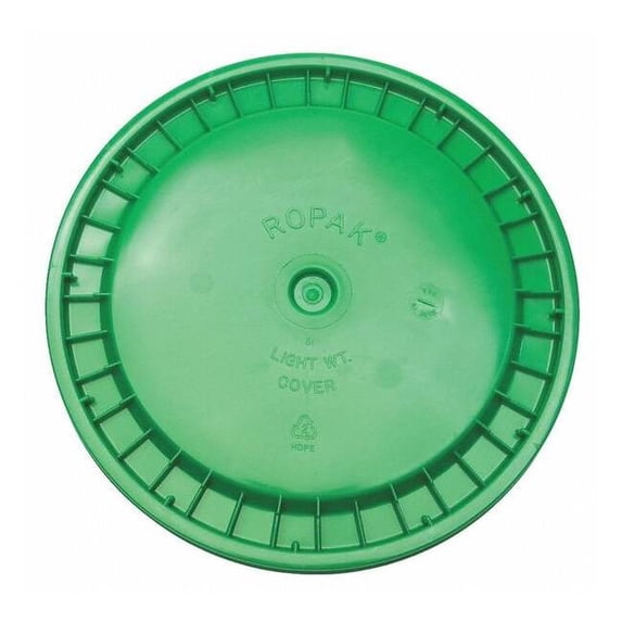 Manufacturer Varies Plastic Pail Lid, Green, Snap, 1-3/16 in. H ROP2100CVR-SN-GR