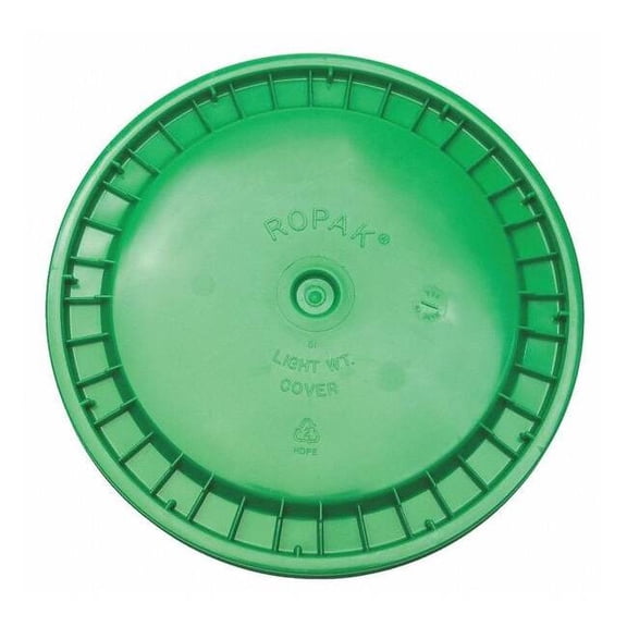 Manufacturer Varies Plastic Pail Lid, Green, Snap, 1-3/16 in. H ROP2100CVR-SN-GR