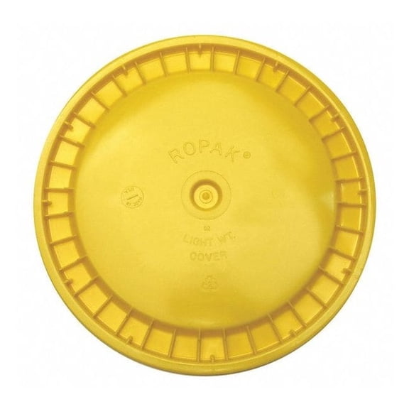 Manufacturer Varies Plastic Pail Lid, Yellow, Snap, 1-3/16 in H ROP2100CVR-SN-Y