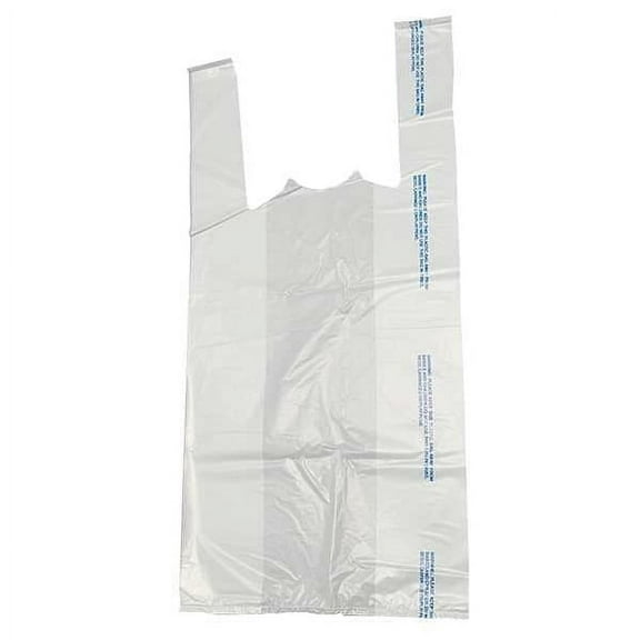Manufacturer Varies T-Shirt Bags,White,19 In. L,PK2000 5DUP2