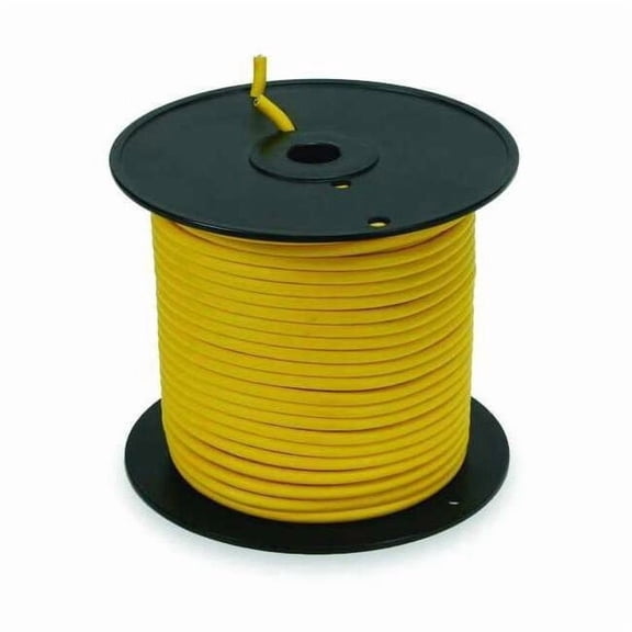 Portable Cord, SJTOW, 12 AWG, 4 C, Yellow, PVC, Stranded, 300V, Indoor/Outdoor, 250 ft