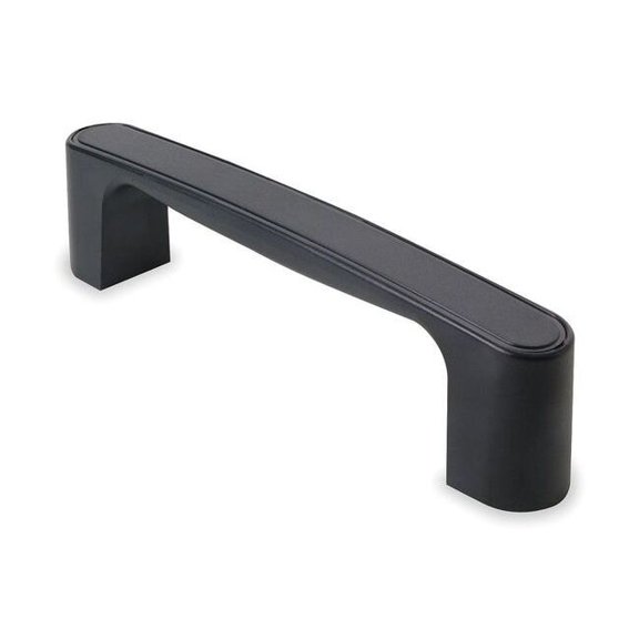 Manufacturer Varies Pull Handle, Black, Plastic, 1 3/16 in W 1XPA2