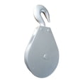 thumbnail image 1 of Pulley Block, Wire Rope, 1/4 in Max Cable Size, 800 lb Max Load, Zinc Plated, 1 of 1