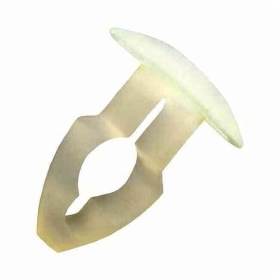 Push-In Rivet, Dome Head, 0.317 in Dia., 4/5 in L, Nylon Body, 25 PK 27KY2500375