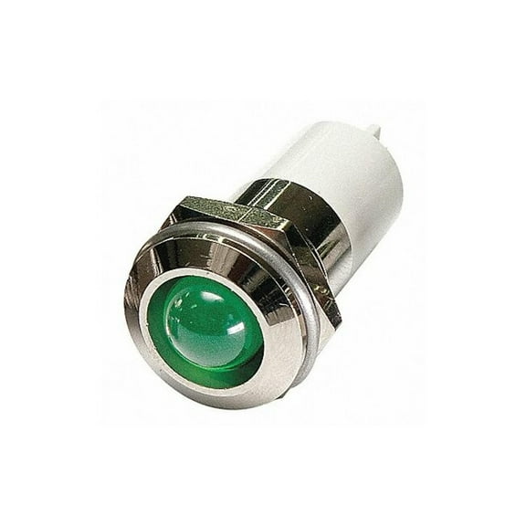Manufacturer Varies Raised Panel Light, Green, 12 V DC 24M147
