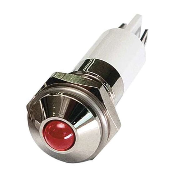 Manufacturer Varies Round Indicator Light,Red,120VAC 24M081