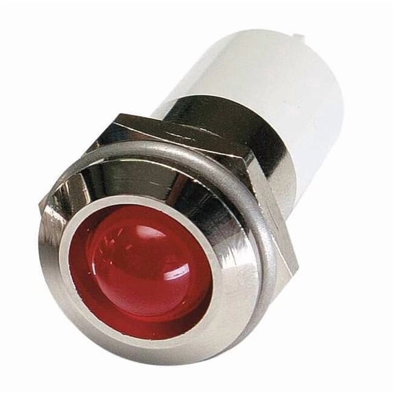 Manufacturer Varies Round Indicator Light,Red,24VDC 24M148