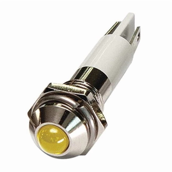 Manufacturer Varies Round Indicator Light,Yellow,24VDC 24M046