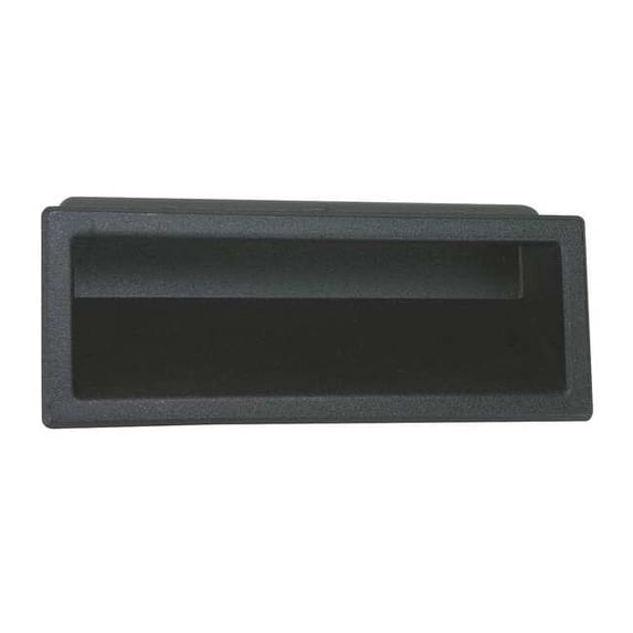 Manufacturer Varies Recessed Pull Handle,Black,Thermoplastic 4NRT6