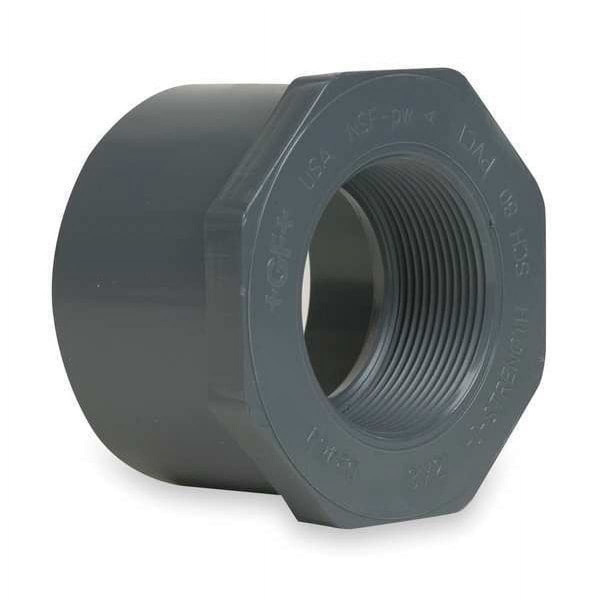 Manufacturer Varies Reducing Bushing, 1/2 x 1/4 in, PVC 838-072 ...